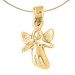 14K or 18K Gold Angel Pendant