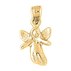 14K or 18K Gold Angel Pendant