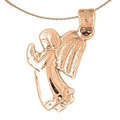 14K or 18K Gold Angel Pendant