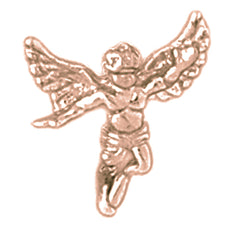 14K or 18K Gold Angel 3-D, Lapel Pin Pendant
