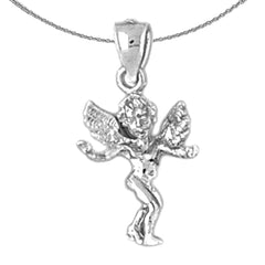 14K or 18K Gold Angel 3D Pendant