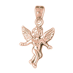 14K or 18K Gold Angel Pendant