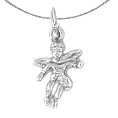 14K or 18K Gold Angel 3D Pendant