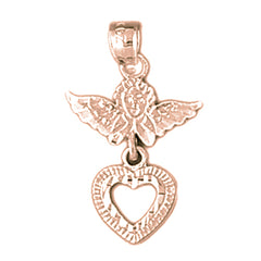 14K or 18K Gold Angel Pendant