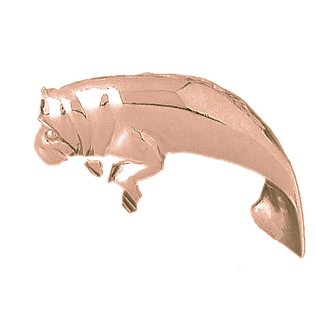 10K, 14K or 18K Gold Manatee Pendant