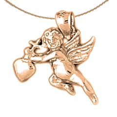 14K or 18K Gold Angel Pendant