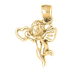 14K or 18K Gold Angel Pendant