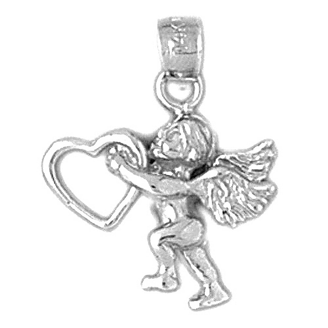 14K or 18K Gold Angel Pendant