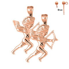 14K or 18K Gold Angel Earrings