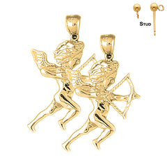 14K or 18K Gold Angel Earrings