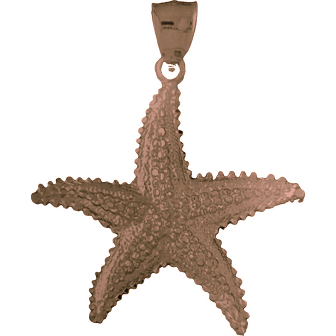 10K, 14K or 18K Gold Starfish Pendant