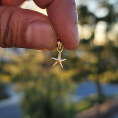 14K or 18K Gold Starfish Pendant