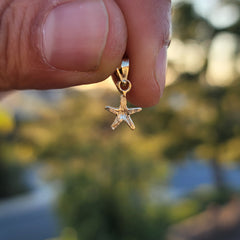 14K or 18K Gold Starfish Pendant