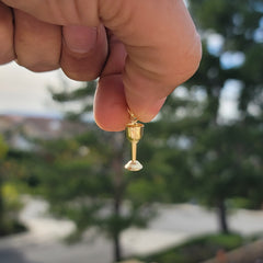 10K, 14K or 18K Gold Communion Cup Pendant