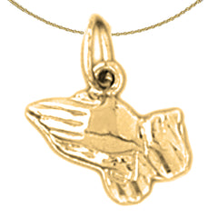 14K or 18K Gold Praying Hands Pendant