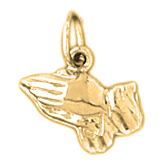 14K or 18K Gold Praying Hands Pendant