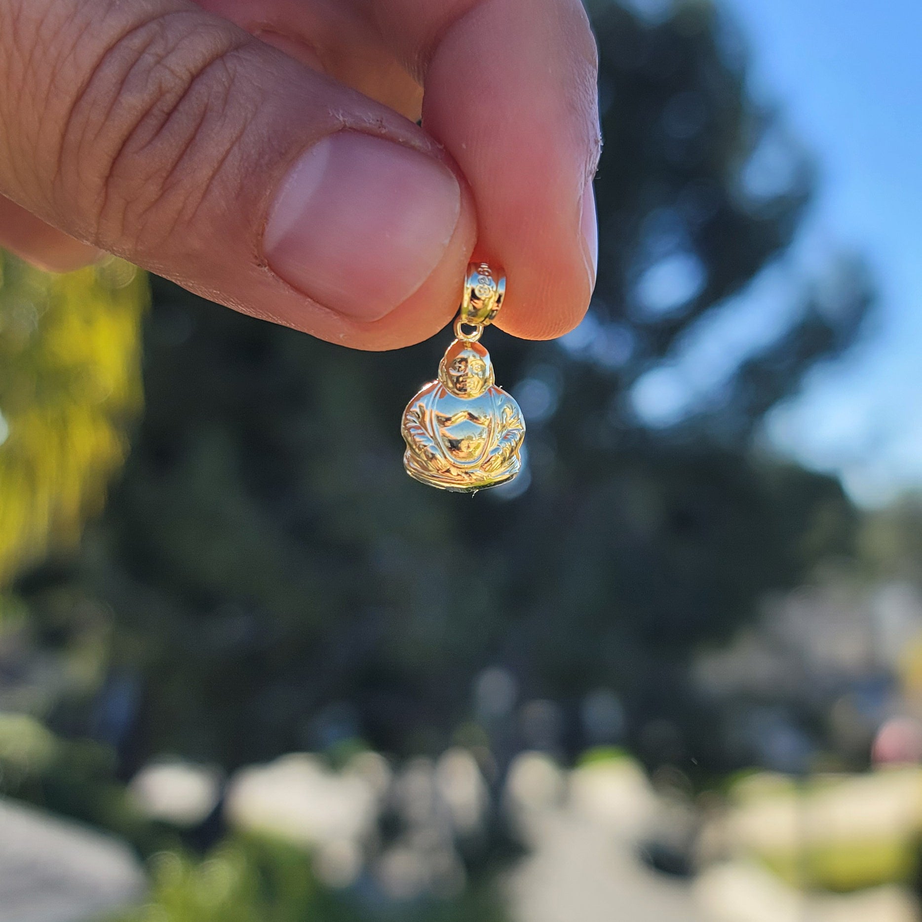 14K or 18K Gold Buddha Pendant