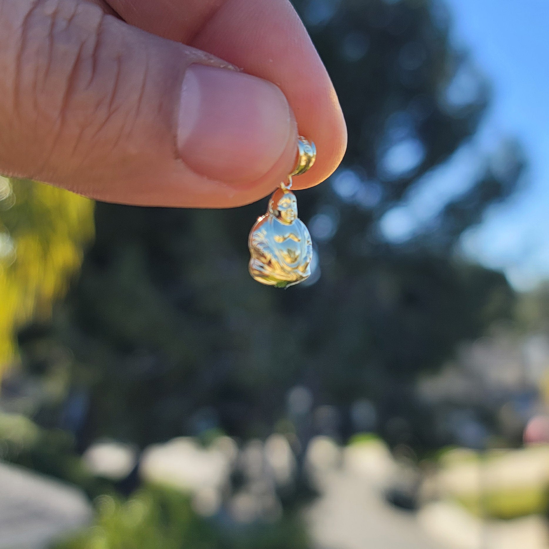 14K or 18K Gold Buddha Pendant