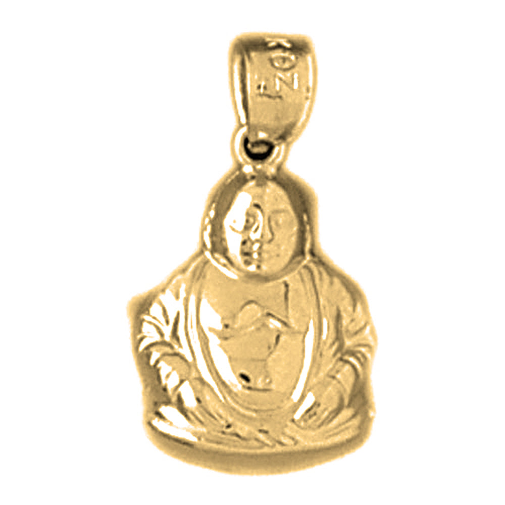 14K or 18K Gold Buddha Pendant