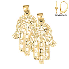 Pendientes Hamsa de Oro de 14K o 18K