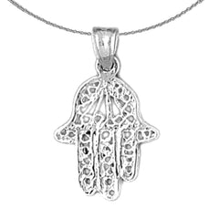 Colgante Hamsa de Oro de 14K o 18K