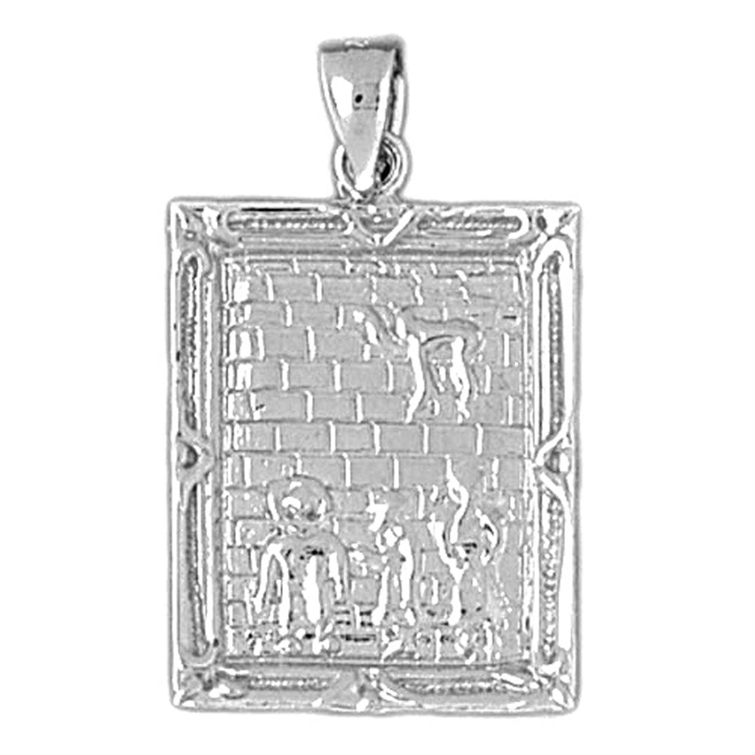 10K, 14K or 18K Gold Wailing Wall Pendant