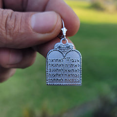 10K, 14K or 18K Gold Ten Commandments Pendant