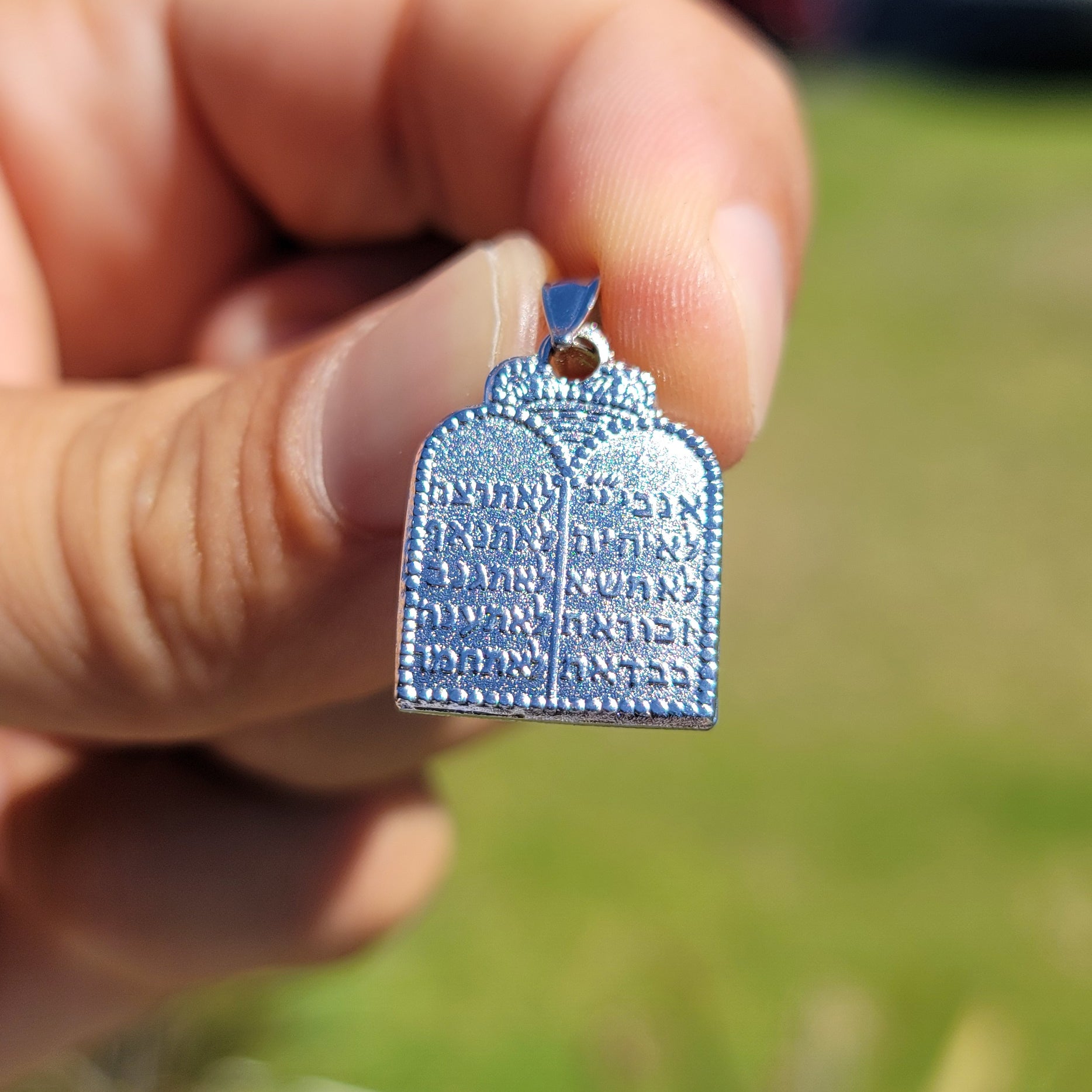 10K, 14K or 18K Gold Ten Commandments Pendant