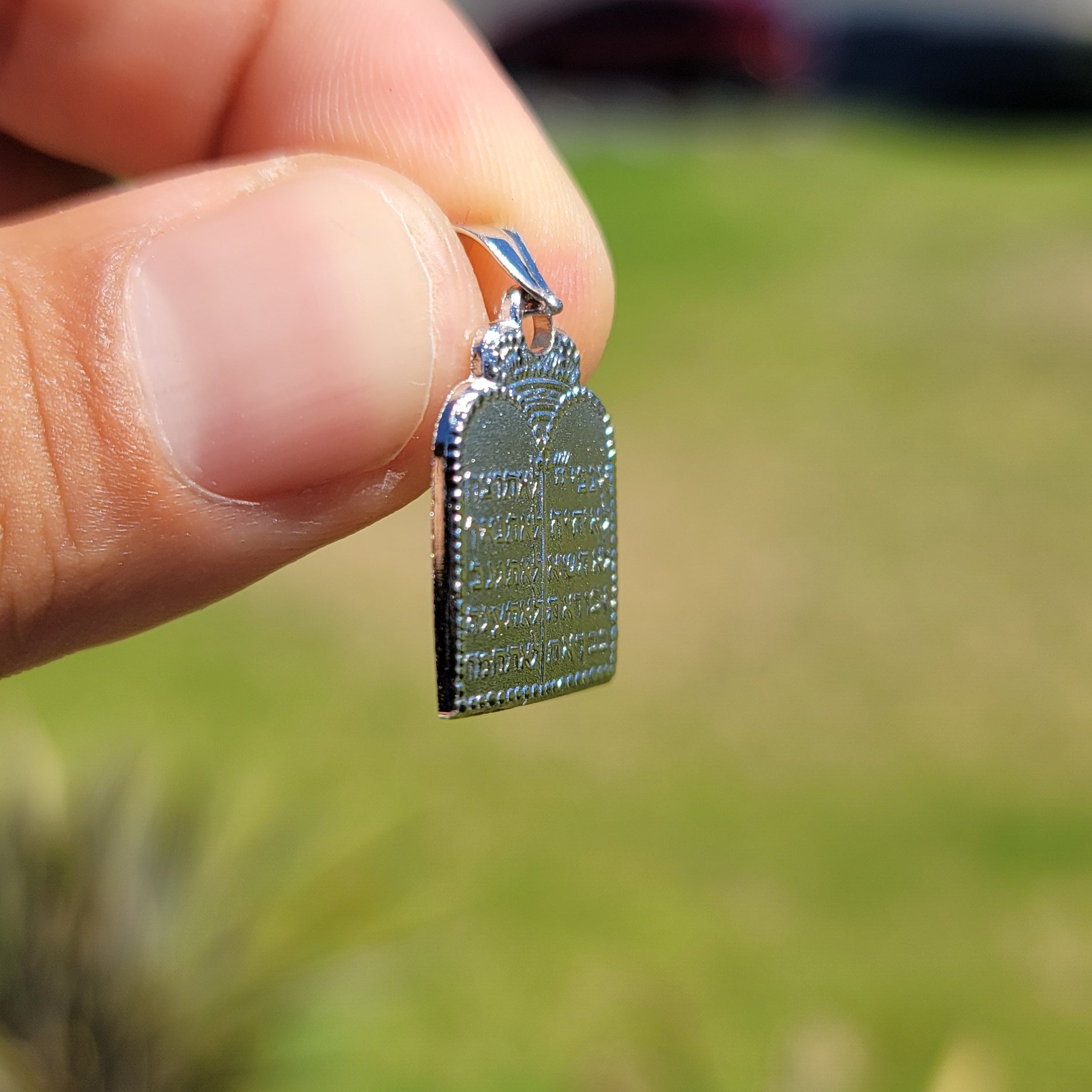 10K, 14K or 18K Gold Ten Commandments Pendant