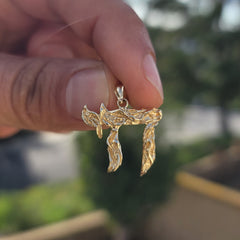 10K, 14K or 18K Gold Jewish Chai Pendant