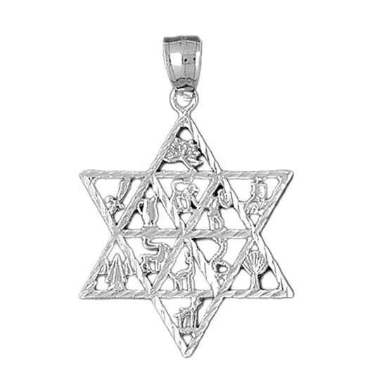 10K, 14K or 18K Gold Star of David Pendant