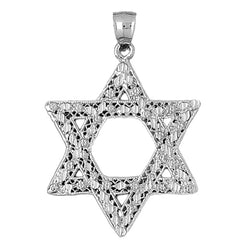 10K, 14K or 18K Gold Star of David Pendant