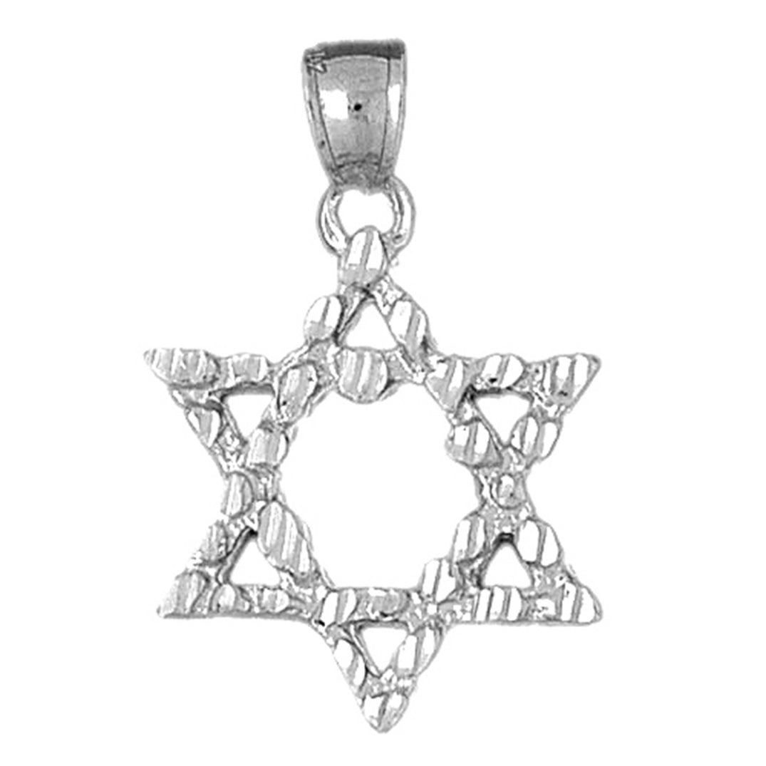 10K, 14K or 18K Gold Star of David Pendant