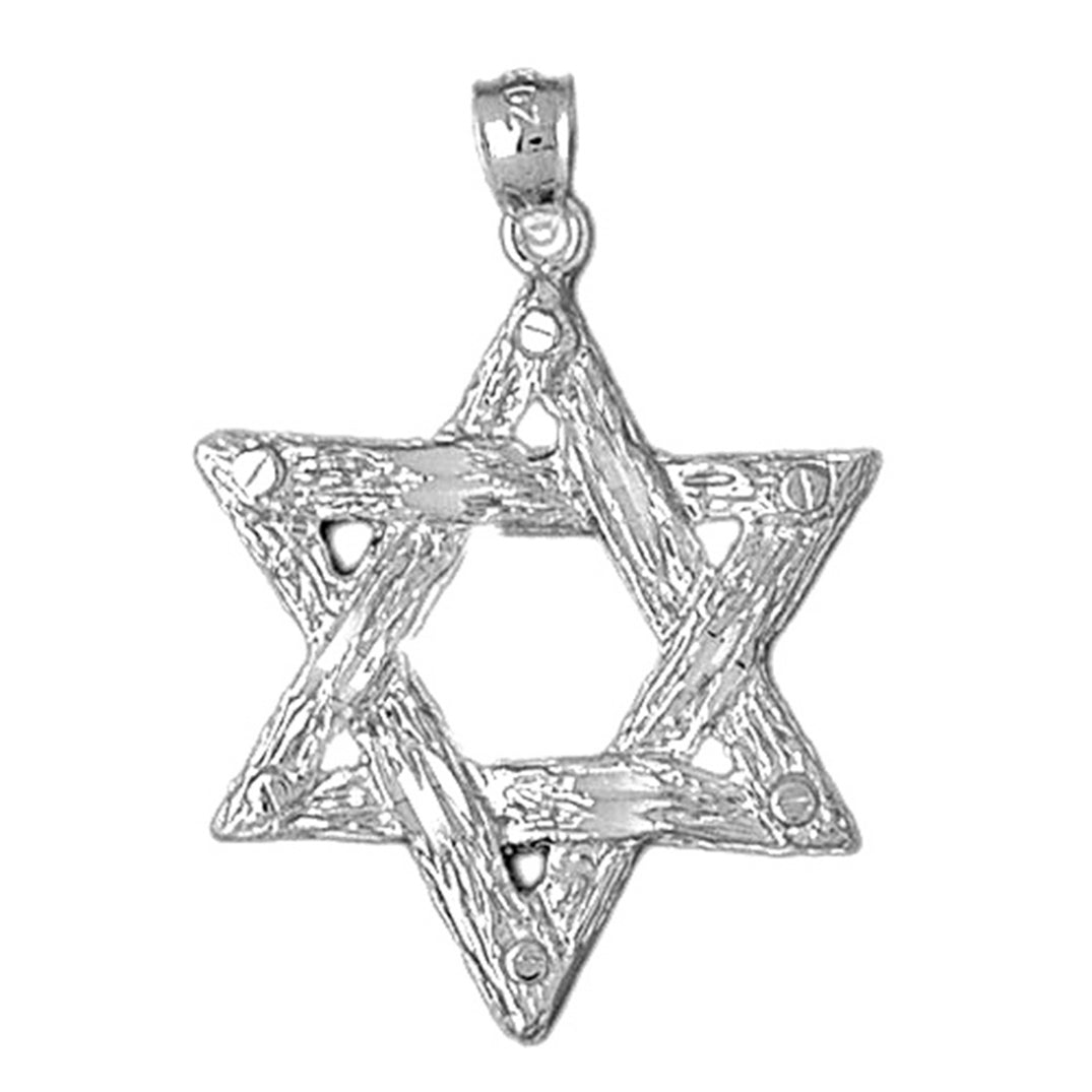 10K, 14K or 18K Gold Star of David Pendant