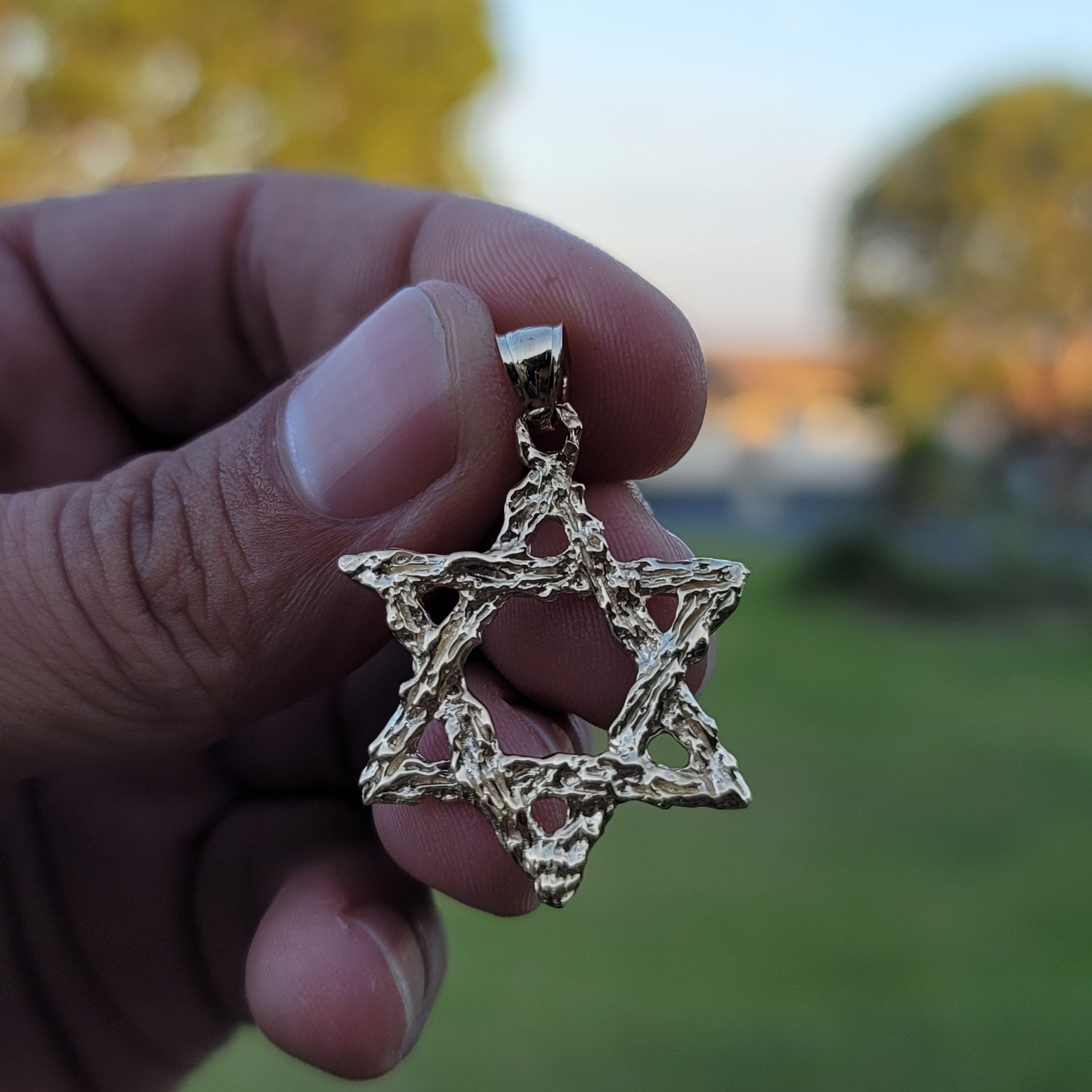 10K, 14K or 18K Gold Star of David Pendant