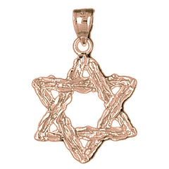 10K, 14K or 18K Gold Star of David Pendant