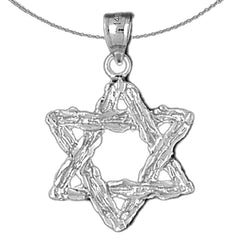 10K, 14K or 18K Gold Star of David Pendant