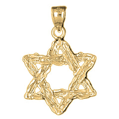 10K, 14K or 18K Gold Star of David Pendant