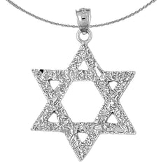 10K, 14K or 18K Gold Star of David Pendant