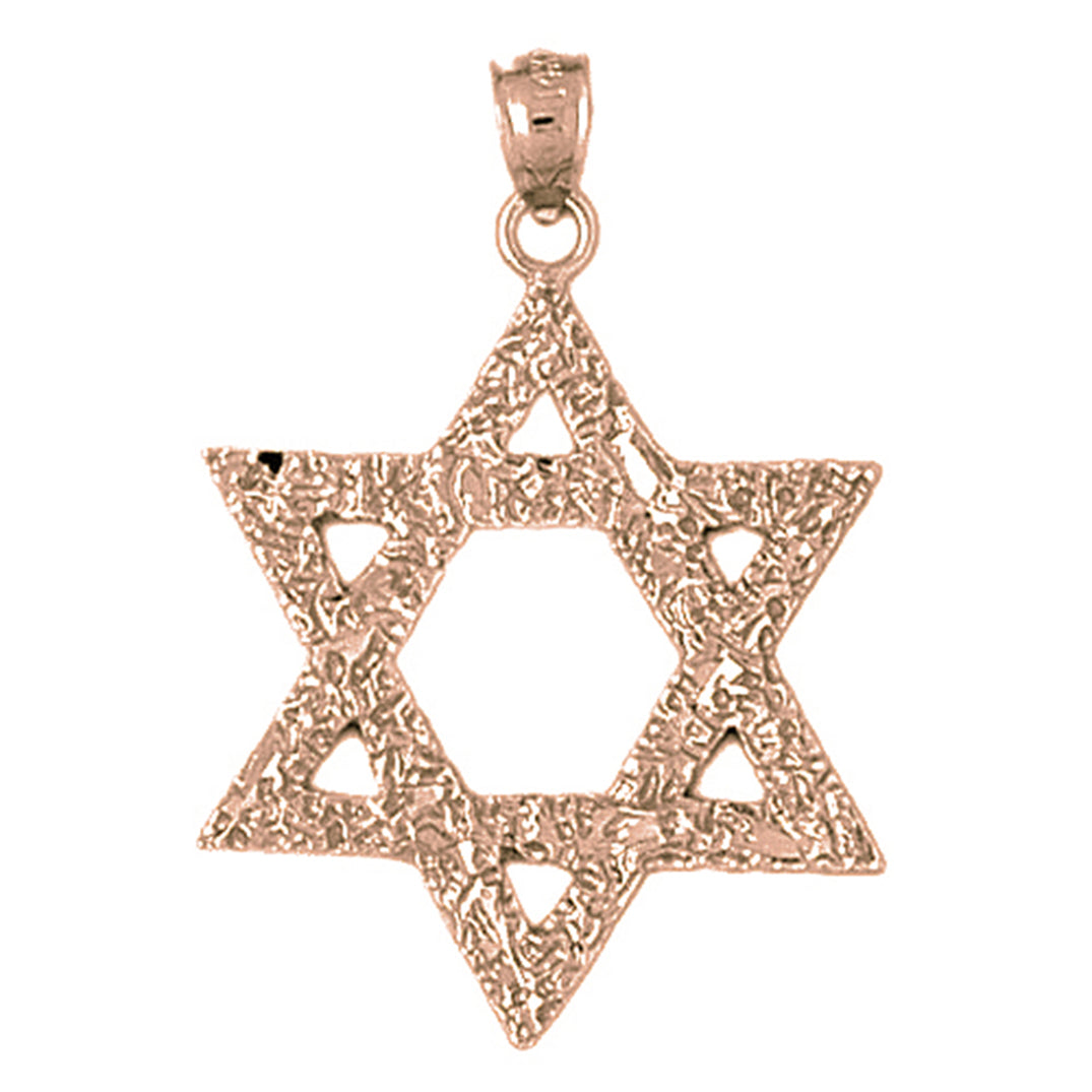 10K, 14K or 18K Gold Star of David Pendant