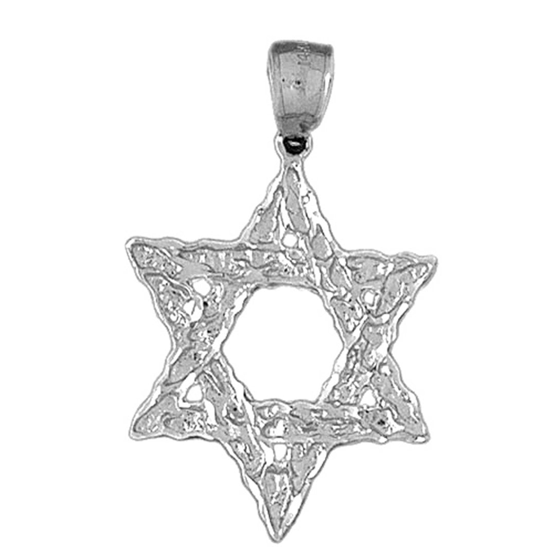 10K, 14K or 18K Gold Star of David Pendant