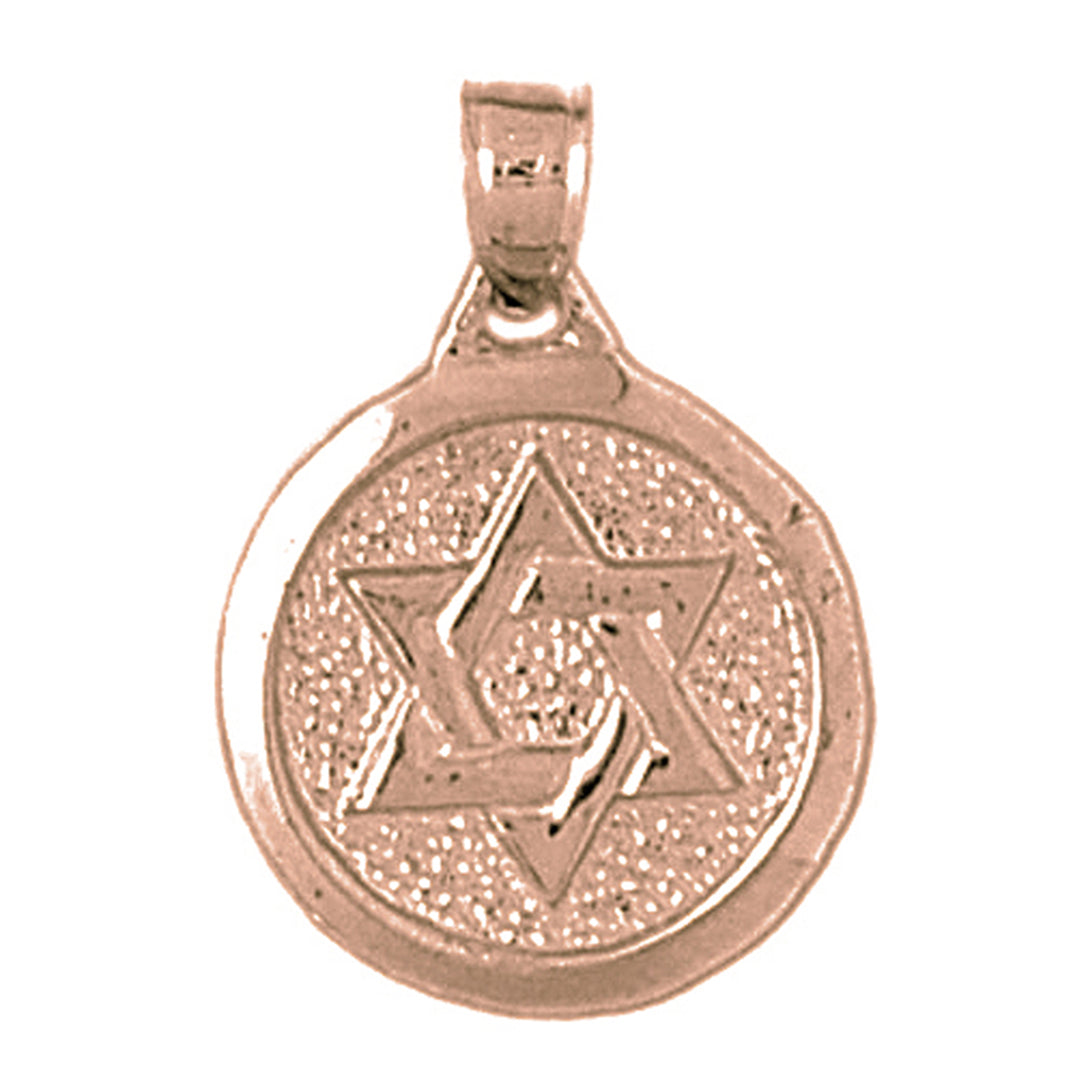 10K, 14K or 18K Gold Star of David Pendant