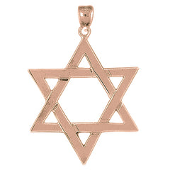 10K, 14K or 18K Gold Star of David Pendant