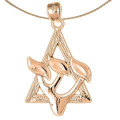 10K, 14K or 18K Gold Star of David Pendant