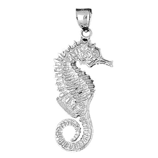 10K, 14K or 18K Gold Seahorse Pendant