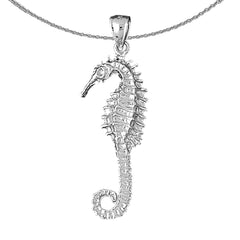 10K, 14K or 18K Gold Seahorse Pendant