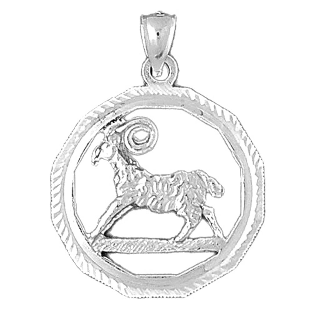 10K, 14K or 18K Gold Zodiac - Aries Pendant