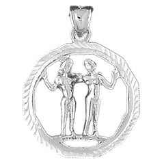 10K, 14K or 18K Gold Zodiac - Gemini Pendant