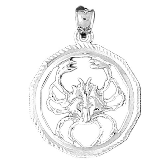 10K, 14K or 18K Gold Zodiac - Cancer Pendant