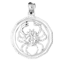 10K, 14K or 18K Gold Zodiac - Cancer Pendant